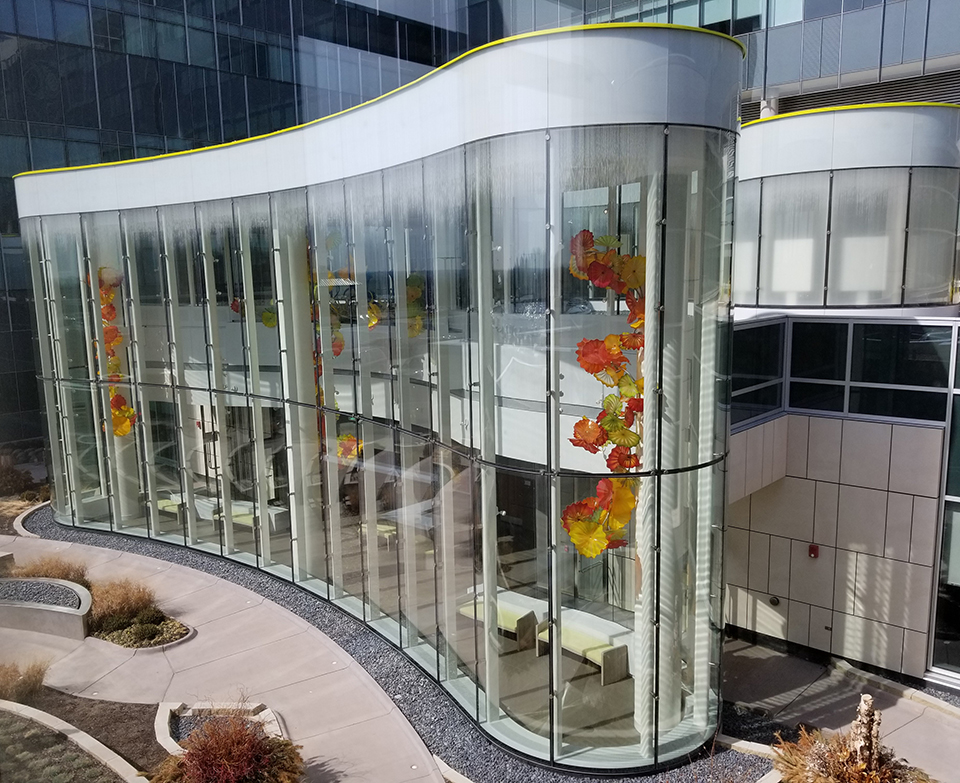  chihuly sanctuary curved insulated glass units Omaha
