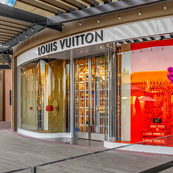 Louis Vuitton Palm Desert California Curved Laminated Glass Cristacurva