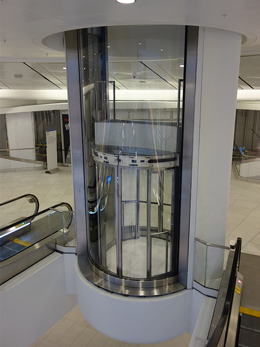  WTC Transportation Hub NYC curved guardrails extraclear glass