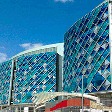 Dupont Nemours Children Hospital spandrel glass facade